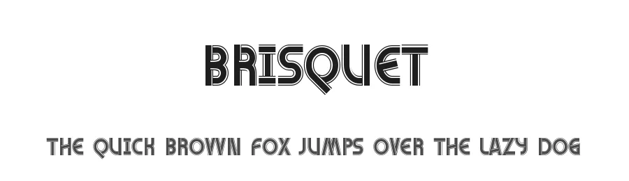 Brisquet by Xerographer Fonts — Decorative Font