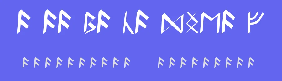 Britannian Runes by Norwick — Dingbats Font — thumbnail 3