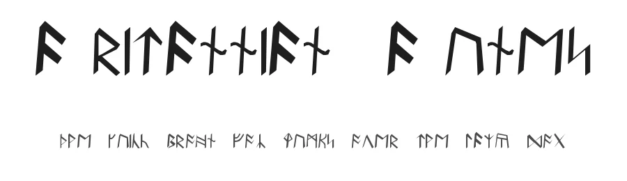 Britannian Runes by Norwick — Dingbats Font