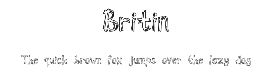 Britin by Brittany Shemmeld — Decorative Font