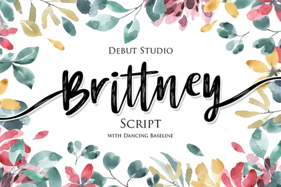 Brittney Script Font by Debut Studio — Script Handwritten Font