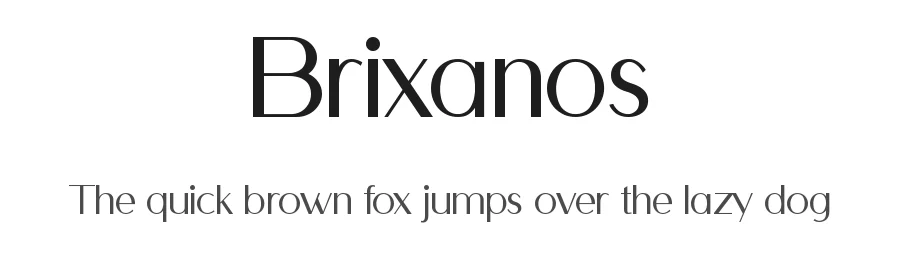 Brixanos by UI Creative β Sans Serif Font