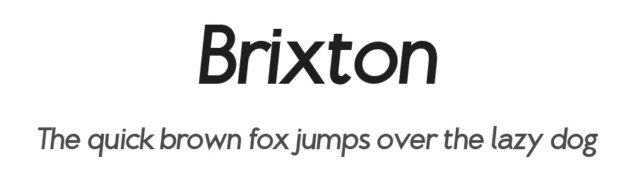 Brixton by Luke Ferrand β Sans Serif Font