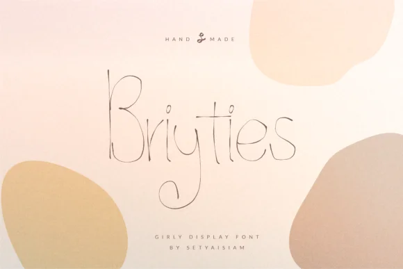 Briyties Font by setyaisiam — Script Handwritten Font