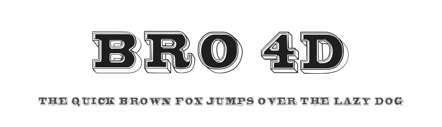 Bro 4D by Studio Typo — Decorative Font