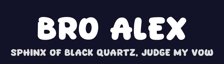 Bro Alex by Khurasan — Decorative Font — thumbnail 2