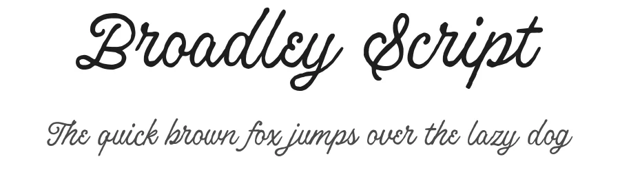 Broadley Script