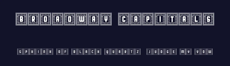 Broadway Capitals by Vladimir Nikolic — Decorative Font — thumbnail 2