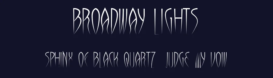Broadway Lights by model850 — Decorative Font — thumbnail 2