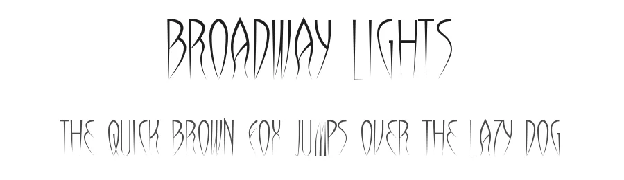 Broadway Lights by model850 β Decorative Font