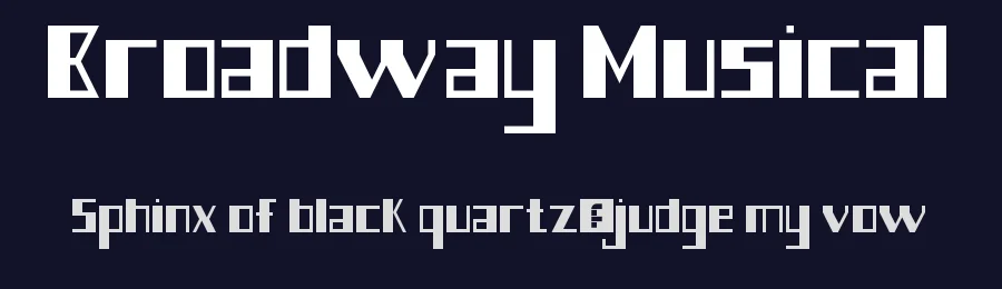 Broadway Musical by Geronimo Font Studios — Display Font — thumbnail 2