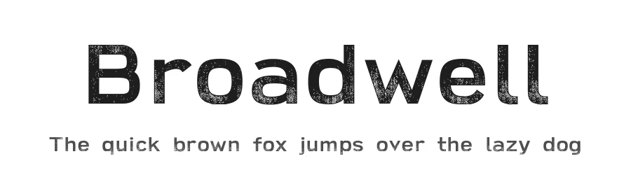 Broadwell by Parker Creative — Sans Serif Font