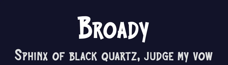 Broady by Display Studio — Decorative Font — thumbnail 2