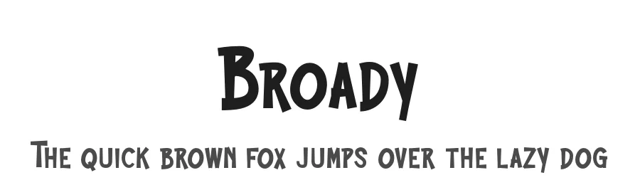 Broady by Display Studio — Decorative Font