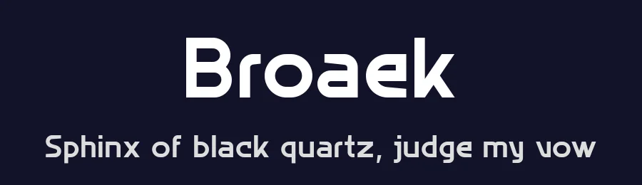 Broaek by Linecreative — Sans Serif Font — thumbnail 2