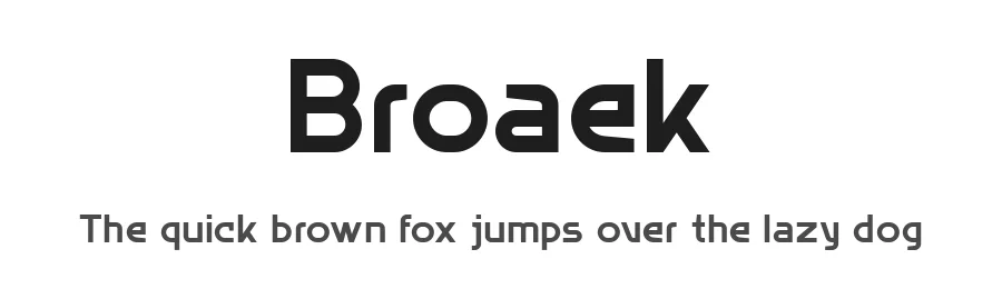 Broaek by Linecreative — Sans Serif Font