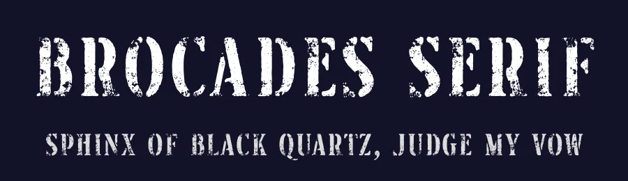 Brocades Serif by Edignwn Type — Decorative Font — thumbnail 2