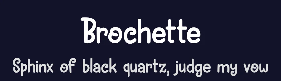 Brochette by Hanoded — Decorative Font — thumbnail 2