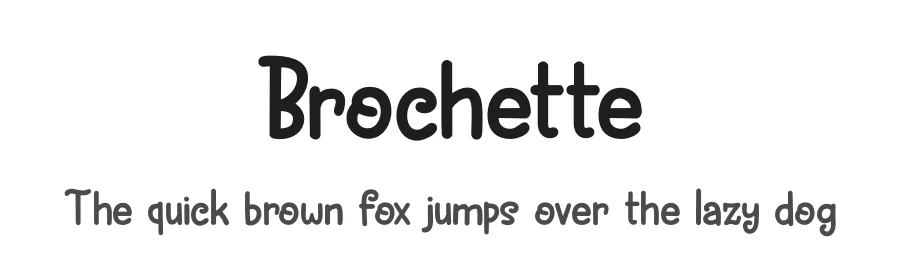 Brochette by Hanoded — Decorative Font