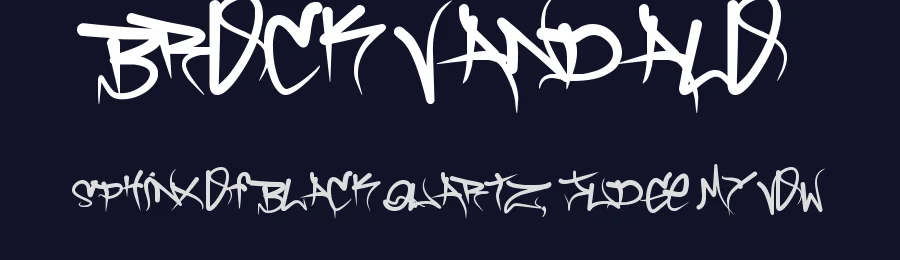 Brock Vandalo by Brock Marques — Script Handwritten Font — thumbnail 2