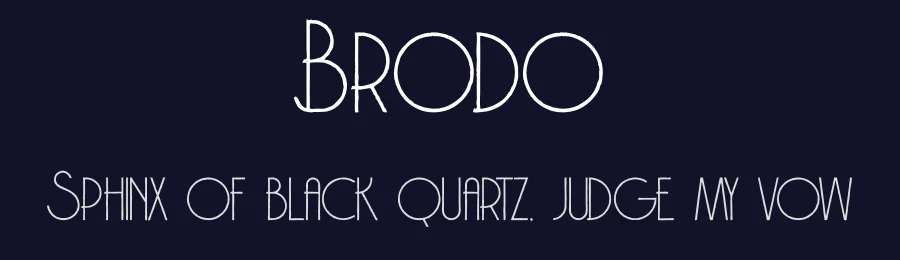 Brodo by Peter Olexa — Decorative Font — thumbnail 2