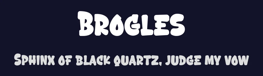Brogles by Blankids — Decorative Font — thumbnail 2
