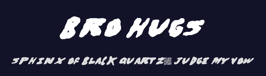 Bro Hugs by Xerographer Fonts — Decorative Font — thumbnail 2