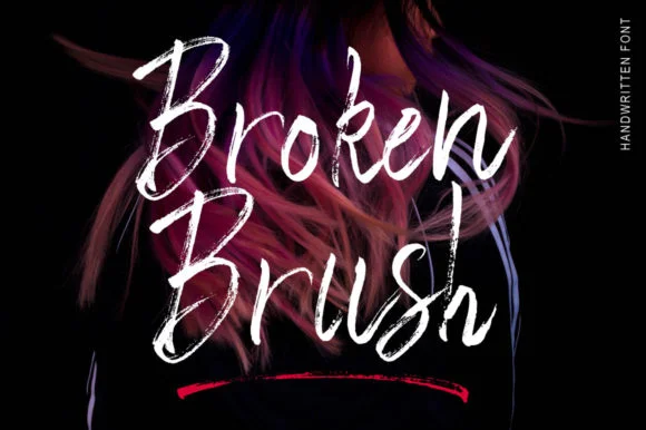 Broken Brush Font by masinong — Script Handwritten Font