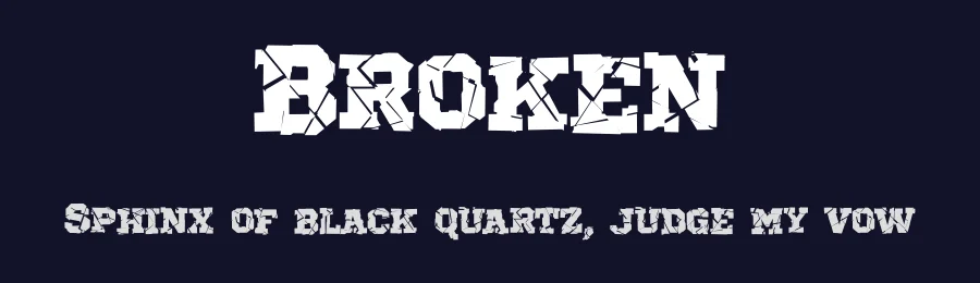 Broken by Picatype Design Studio — Decorative Font — thumbnail 2