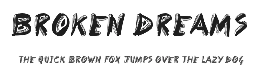 Broken Dreams by JSH creates — Decorative Font