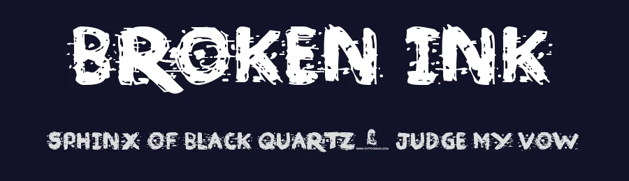 Broken Ink by JSH creates — Decorative Font — thumbnail 2