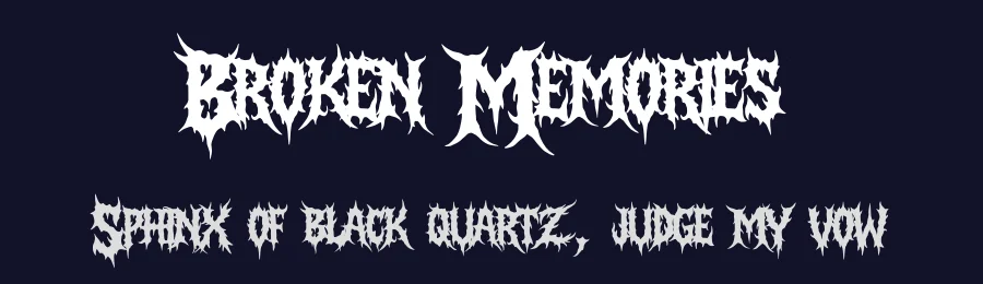 Broken Memories by Muhammad Yafinuha — Blackletter Font — thumbnail 2