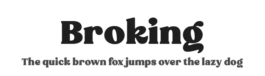 Broking by Alit Design — Decorative Font