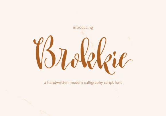 Brokkie Font by Sumbo Pinheiro β Script Handwritten Font