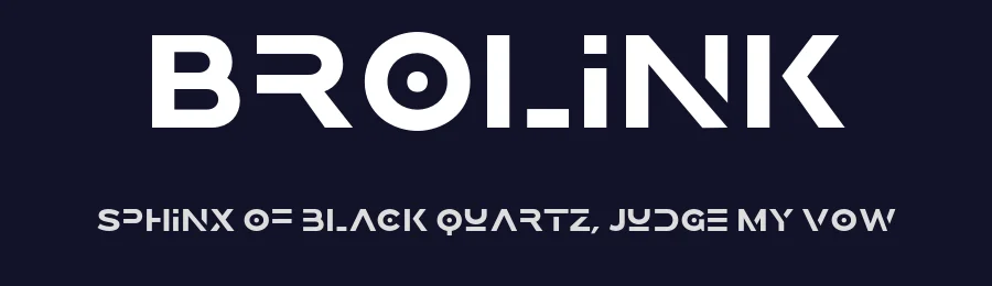 Brolink by Saridezra — Display Font — thumbnail 2