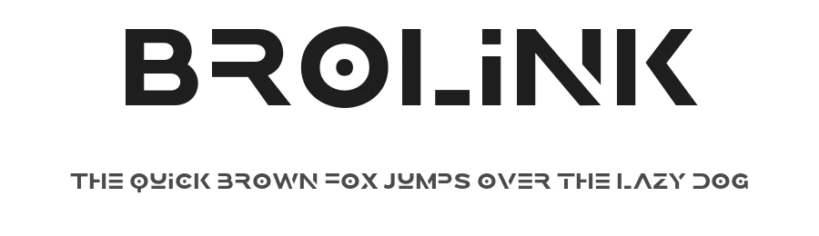 Brolink by Saridezra β Display Font