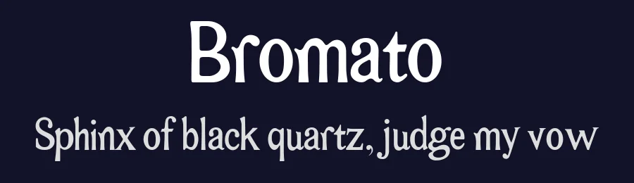 Bromato by Manuel — Decorative Font — thumbnail 2