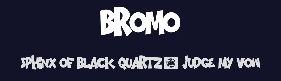Bromo by The Docallisme - Amry Al Mursalaat — Decorative Font — thumbnail 2