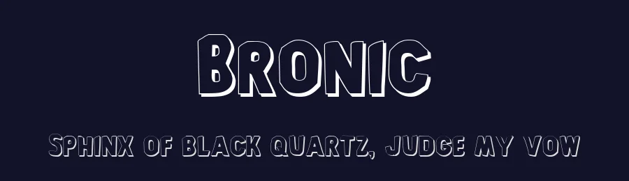 Bronic by Iconian Fonts — Decorative Font — thumbnail 2