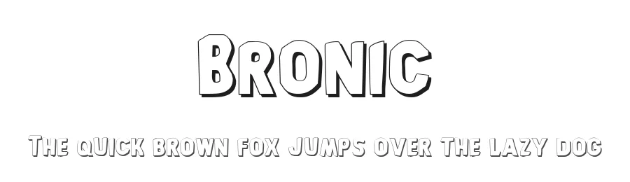Bronic by Iconian Fonts — Decorative Font