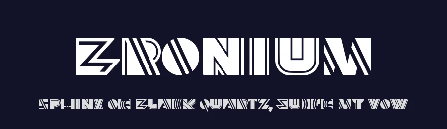 Bronium by Xerographer Fonts — Decorative Font — thumbnail 2