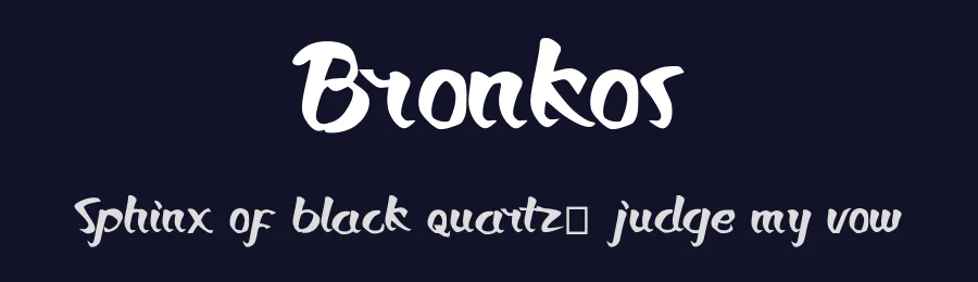 Bronkos by Growonk — Decorative Font — thumbnail 2