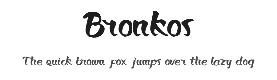 Bronkos by Growonk — Decorative Font