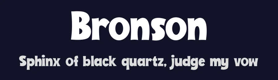 Bronson by Alexa — Decorative Font — thumbnail 2