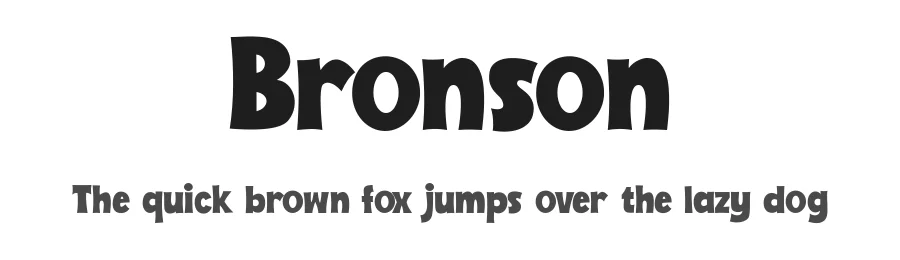 Bronson by Alexa — Decorative Font