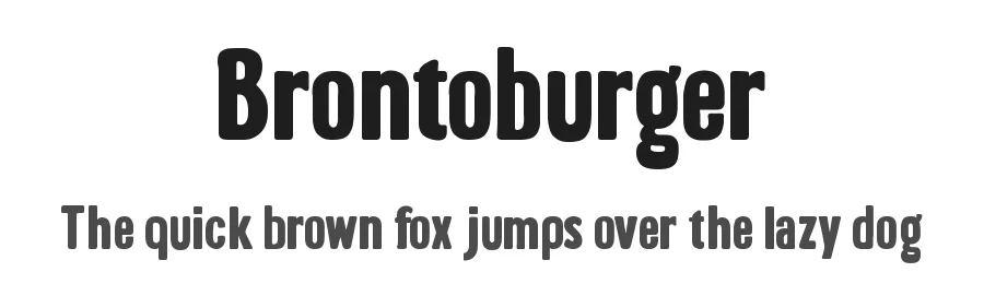 Brontoburger by Sharkshock — Decorative Font