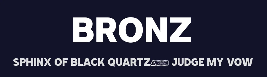 Bronz by Kong Font — Sans Serif Font — thumbnail 2