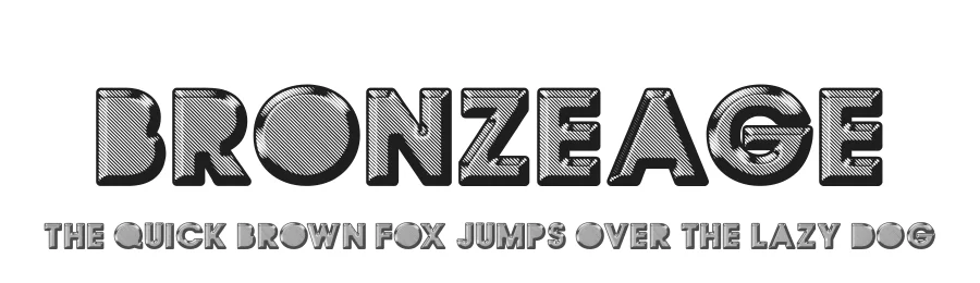 Bronzeage by Billy Argel Fonts ® — Decorative Font