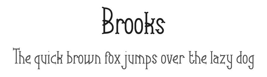 Brooks by Edy Bagus — Decorative Font