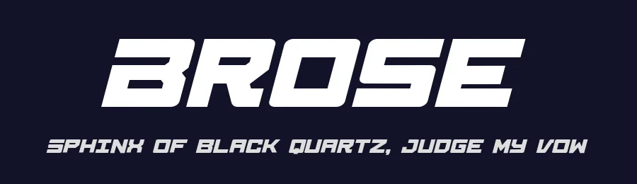 Brose by Linecreative — Display Font — thumbnail 2